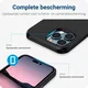 Apple iPhone 15 Pro Max Hoesje met Slider Kaarthouder Back Cover Zwart afbeelding 7
