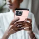Apple iPhone 15 Pro Hoesje met Slider Kaarthouder Back Cover Roze afbeelding 18