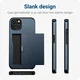 Apple iPhone 15 Plus Hoesje met Slider Kaarthouder Back Cover Blauw afbeelding 12