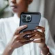 Apple iPhone 15 Pro Hoesje met Slider Kaarthouder Back Cover Blauw afbeelding 19