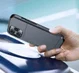Apple iPhone 15 Pro Hoesje met Slider Kaarthouder Back Cover Blauw afbeelding 18