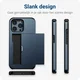 Apple iPhone 15 Pro Max Hoesje met Slider Kaarthouder Back Cover Blauw afbeelding 13