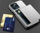 Apple iPhone 15 Pro Hoesje met Slider Kaarthouder Back Cover Grijs afbeelding 19