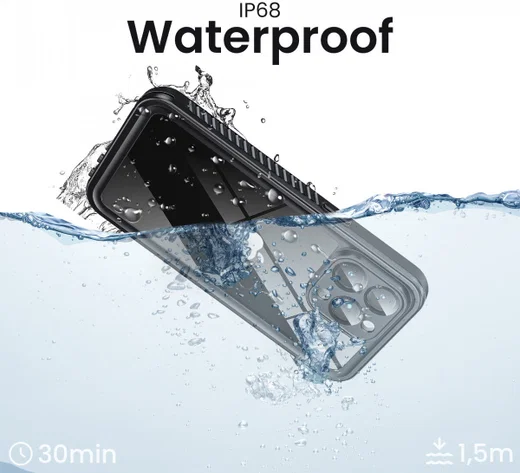 SBG Outdoor Case iPhone 15 Pro Max Waterdicht Zwart afbeelding 5