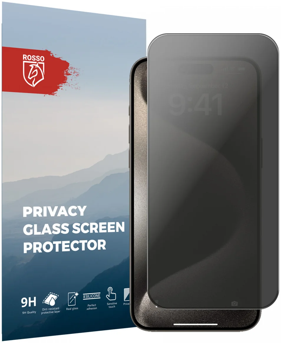 Rosso Apple iPhone 15 Pro Max Tempered Glass Screen Protector Privacy afbeelding 1