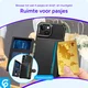 Apple iPhone 15 3 in 1 Back Cover Portemonnee Hoesje Zwart afbeelding 6