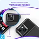 Apple iPhone 15 3 in 1 Back Cover Portemonnee Hoesje Zwart afbeelding 3