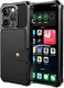 Apple iPhone 15 Pro 3 in 1 Back Cover Portemonnee Hoesje Zwart afbeelding 5