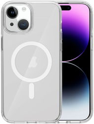 Apple iPhone 15 Hoesje met MagSafe Dun TPU Back Cover Transparant afbeelding