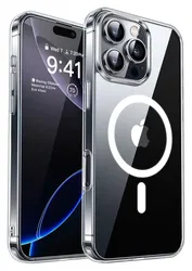 Apple iPhone 15 Pro Hoesje met MagSafe Dun TPU Back Cover Transparant afbeelding