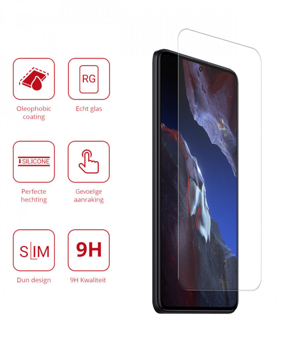 Rosso Xiaomi Poco F5 Pro 9H Tempered Glass Screen Protector afbeelding 2