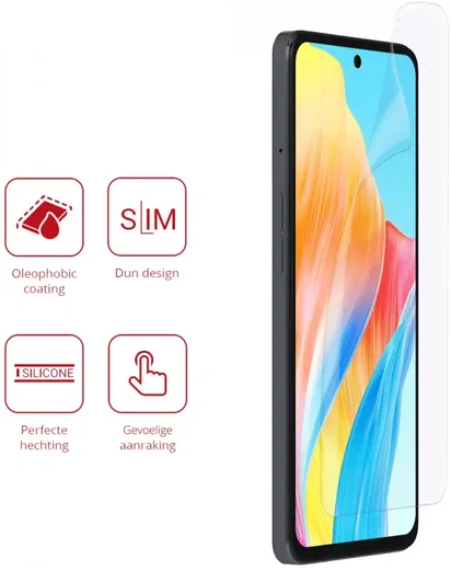 Rosso Oppo A98 Screen Protector Ultra Clear Duo Pack afbeelding 2
