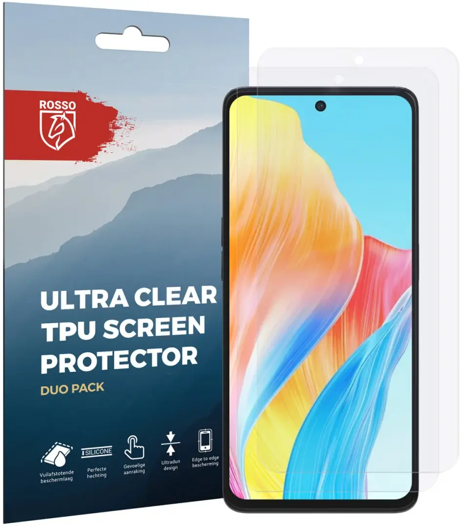 Rosso Oppo A98 Screen Protector Ultra Clear Duo Pack afbeelding 6