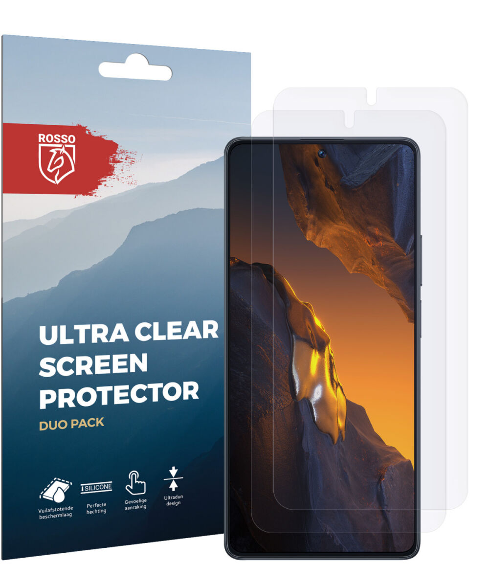 Rosso Xiaomi Poco F5 Screen Protector Ultra Clear Duo Pack afbeelding 8