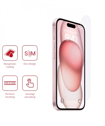 Rosso Apple iPhone 15 Plus Screen Protector Ultra Clear Duo Pack afbeelding 2