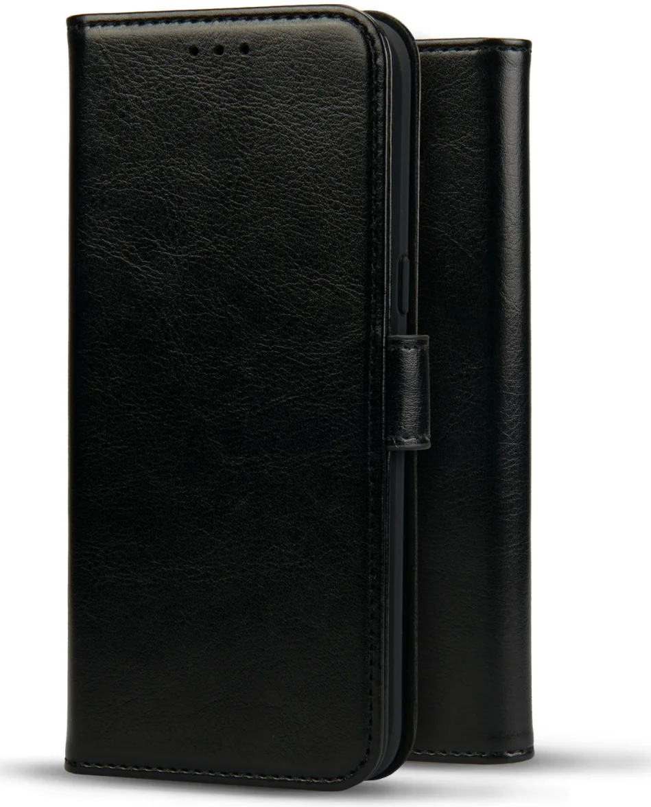 Rosso Element Apple iPhone 15 Hoesje Book Case Wallet Zwart afbeelding 7