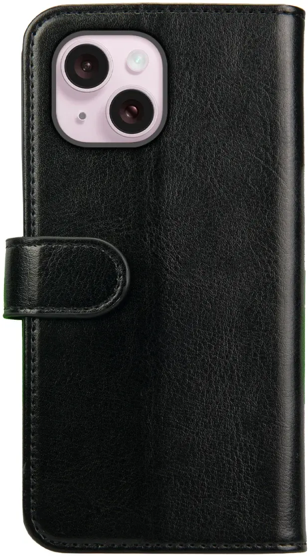 Rosso Element Apple iPhone 15 Plus Hoesje Book Case Wallet Zwart afbeelding 2