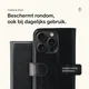 Rosso Element Apple iPhone 15 Pro Hoesje Book Case Wallet Zwart afbeelding 4