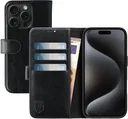 Rosso Element Apple iPhone 15 Pro Hoesje Book Case Wallet Zwart