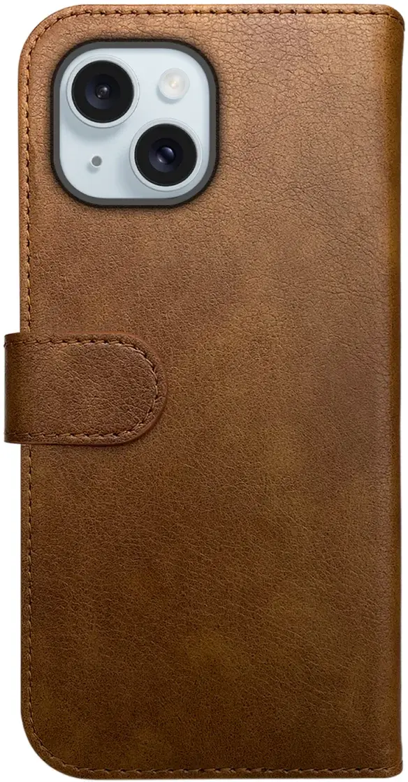Rosso Element Apple iPhone 15 Hoesje Book Case Wallet Bruin afbeelding 2
