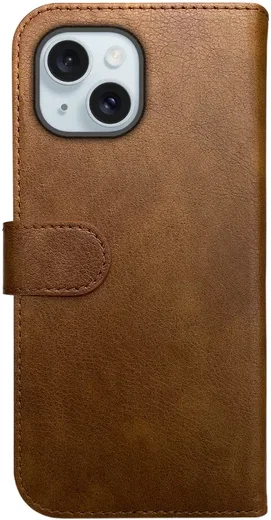 Rosso Element Apple iPhone 15 Hoesje Book Case Wallet Bruin afbeelding 2