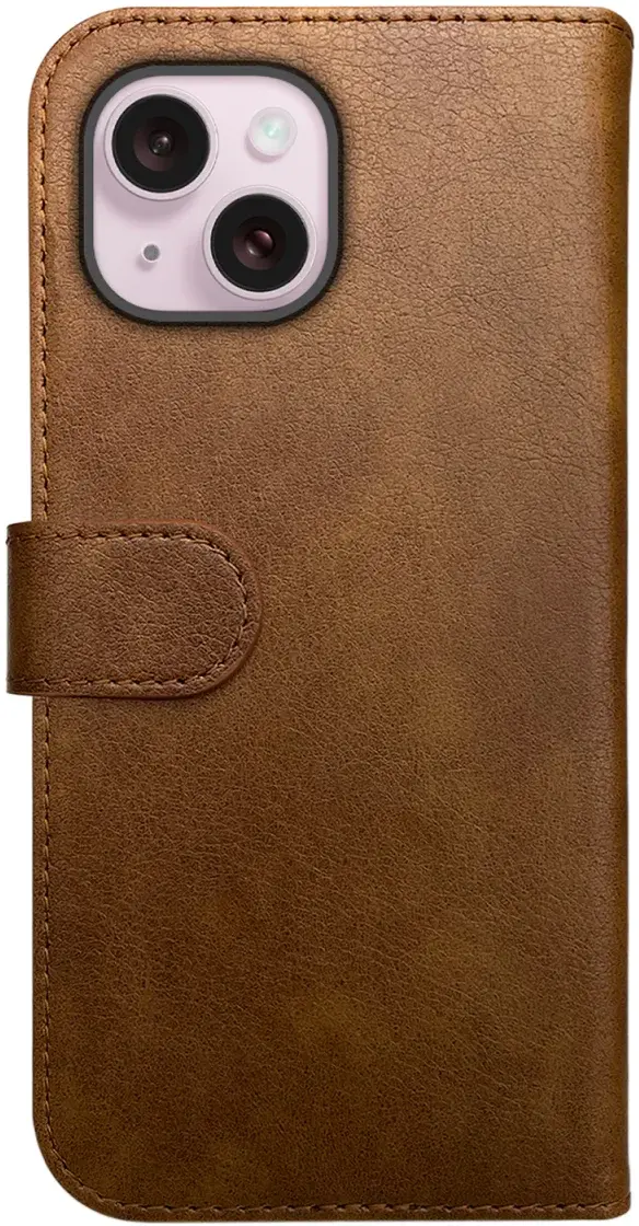 Rosso Element Apple iPhone 15 Plus Hoesje Book Case Wallet Bruin afbeelding 2