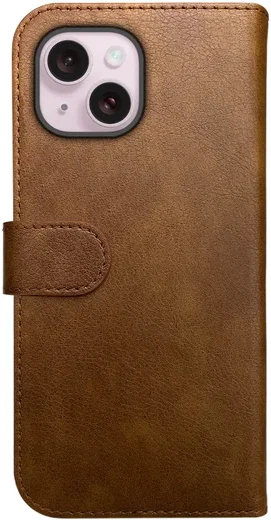 Rosso Element Apple iPhone 15 Plus Hoesje Book Case Wallet Bruin afbeelding 2