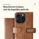 Rosso Element Apple iPhone 15 Pro Hoesje Book Case Wallet Bruin afbeelding 4