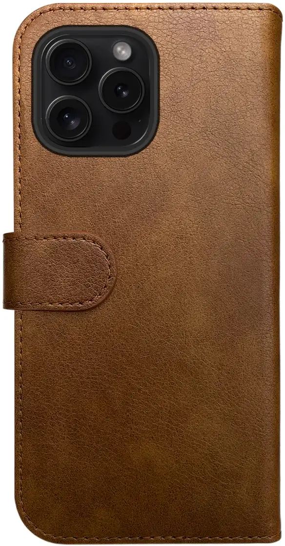 Rosso Element Apple iPhone 15 Pro Max Hoesje Book Case Wallet Bruin afbeelding 2