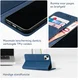 Rosso Element Apple iPhone 15 Hoesje Book Case Wallet Blauw afbeelding 5