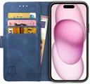 Rosso Element Apple iPhone 15 Plus Hoesje Book Case Wallet Blauw