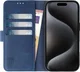 Rosso Element Apple iPhone 15 Pro Hoesje Book Case Wallet Blauw afbeelding 12