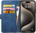 Rosso Element Apple iPhone 15 Pro Max Hoesje Book Case Wallet Blauw