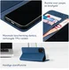 Rosso Element Apple iPhone 15 Pro Max Hoesje Book Case Wallet Blauw afbeelding 5