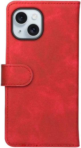 Rosso Element Apple iPhone 15 Hoesje Book Case Wallet Rood afbeelding 2