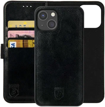 Rosso Element Uitneembaar 2-in-1 Apple iPhone 15 Plus Hoesje Zwart