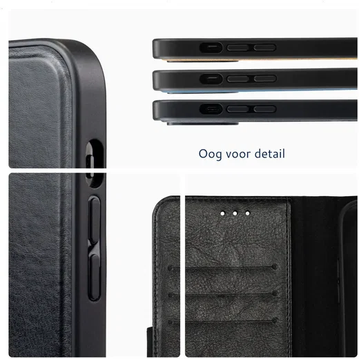 Rosso Element Uitneembaar 2-in-1 Apple iPhone 15 Pro Max Hoesje Zwart afbeelding 4