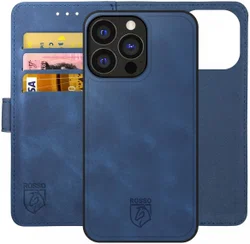 Rosso Element Uitneembaar 2-in-1 Apple iPhone 15 Pro Hoesje Blauw afbeelding