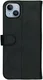 Rosso Deluxe Apple iPhone 15 Hoesje Echt Leer Book Case Zwart afbeelding 11