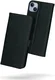 Rosso Deluxe Apple iPhone 15 Plus Hoesje Echt Leer Book Case Zwart afbeelding 2