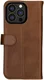 Rosso Deluxe Apple iPhone 15 Pro Hoesje Echt Leer Book Case Bruin afbeelding 10