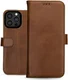 Rosso Deluxe Apple iPhone 15 Pro Max Hoesje Echt Leer Book Case Bruin afbeelding 12