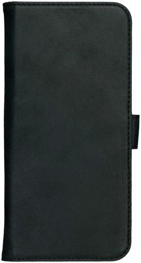 Rosso Deluxe Apple iPhone 15 Pro Max Hoesje Echt Leer Book Case Zwart afbeelding 11