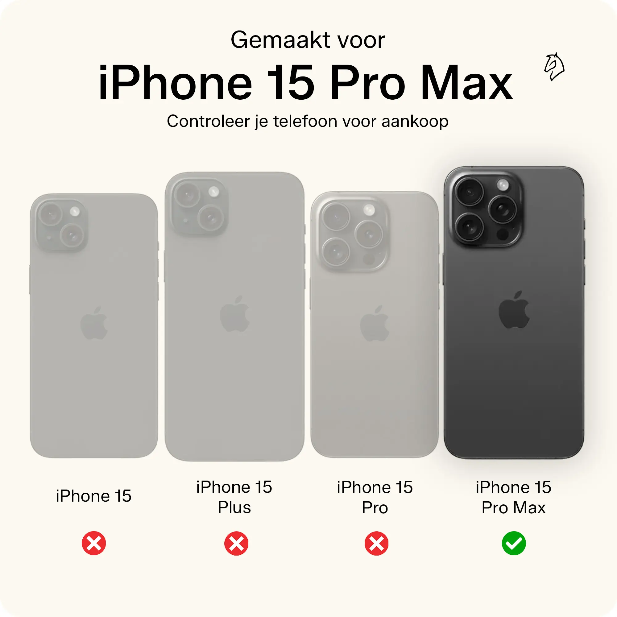 Rosso Deluxe Apple iPhone 15 Pro Max Hoesje Echt Leer Book Case Zwart afbeelding 4