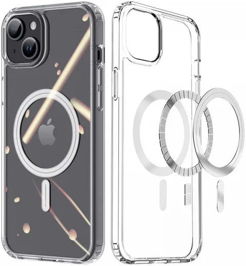 Dux Ducis Clin iPhone 15 Hoesje MagSafe Back Cover Transparant afbeelding 1