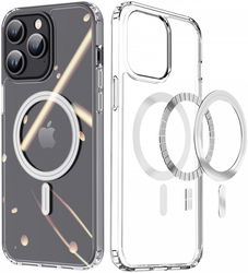 Dux Ducis Clin iPhone 15 Pro Max Hoesje MagSafe Back Cover Transparant afbeelding