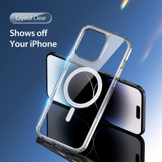 Dux Ducis Clin iPhone 15 Pro Max Hoesje MagSafe Back Cover Transparant afbeelding 3