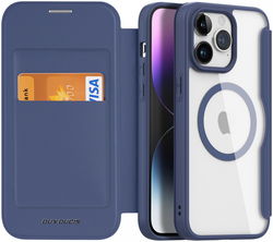 Dux Ducis Skin X Pro iPhone 15 Pro Hoesje MagSafe Book Case Blauw afbeelding
