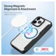 Dux Ducis Skin X Pro iPhone 15 Pro Max Hoesje MagSafe Book Case Zwart afbeelding 2