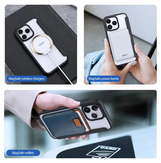 Dux Ducis Skin X Pro iPhone 15 Pro Max Hoesje MagSafe Book Case Zwart afbeelding 8